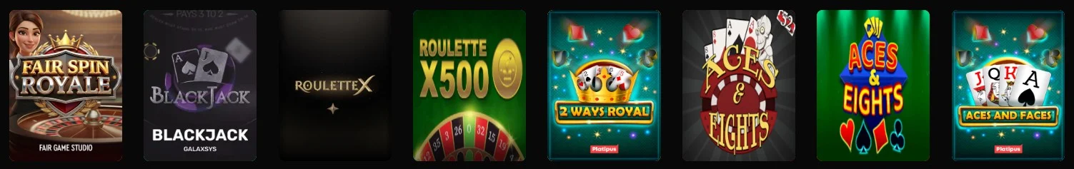 USpin Casino Tafelspellen